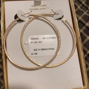 10k gold hoops